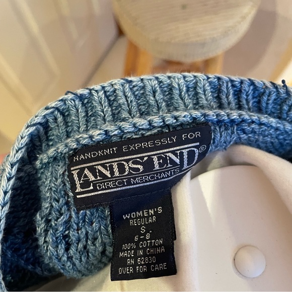 LAND’S END VINTAGE cotton pullover sweater - Picture 6 of 6